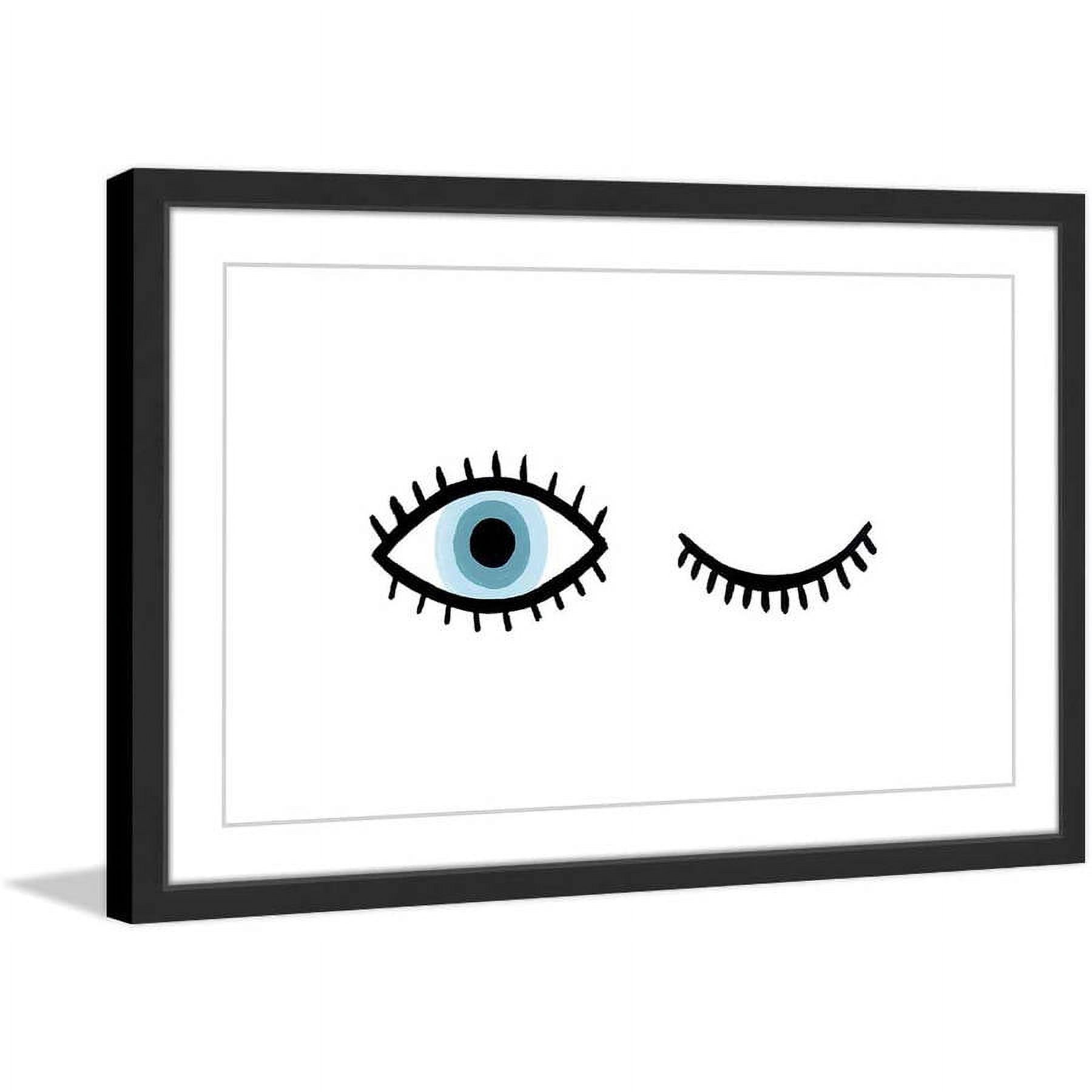 "One Eye Open" Framed Painting Print