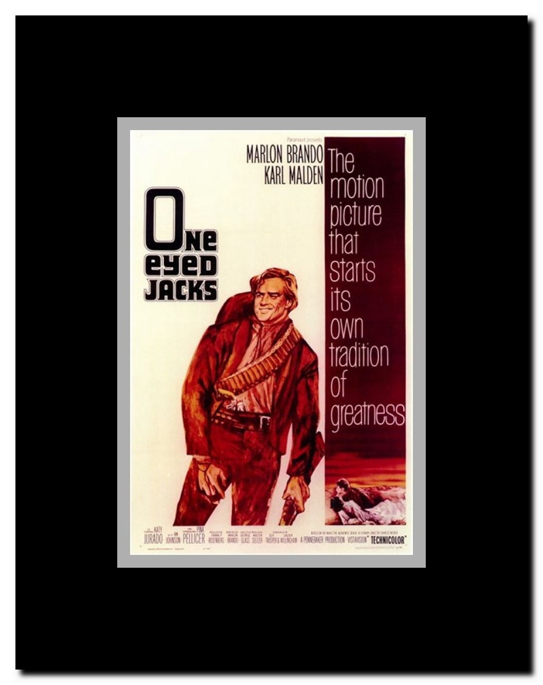 One Eyed Jacks Framed Movie Poster