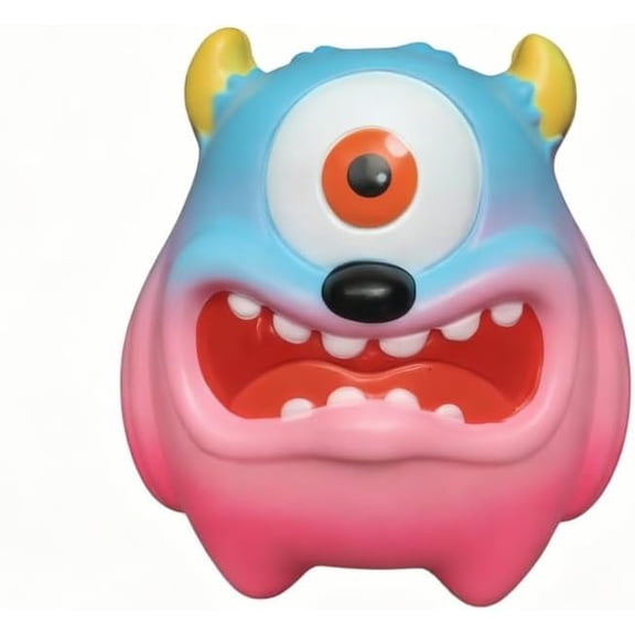 One-Eyed Monster Squishy Toys, Super Soft Slow Rising Gradient Color Stress Balls, Handmade Sensory Fidget, Anxiety Relief Ball for Squeeze & Focus (Pink)