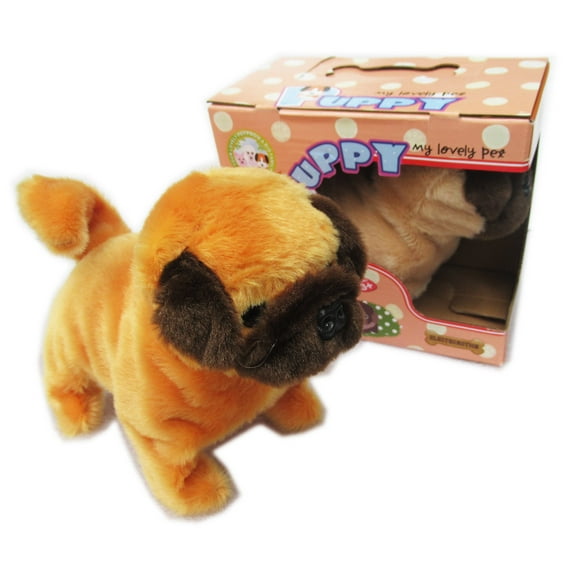 One Faux Puppy Baby Bulldog Mastiff Terriers Mountain Pug Saint Bernard Spaniel Tosa Boerboels Toy in Random Color