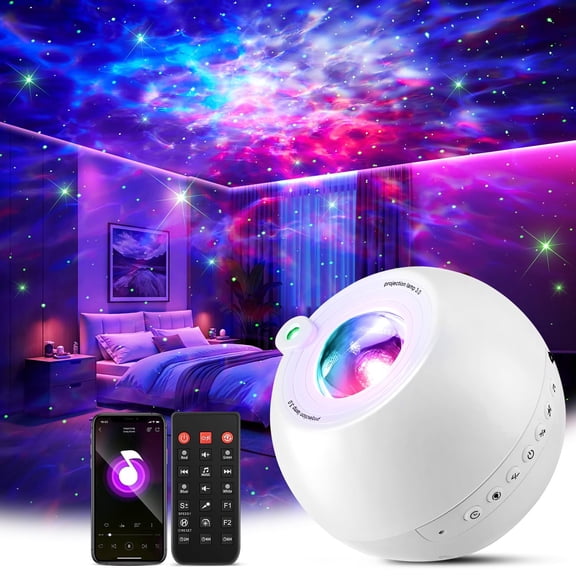One Fire Galaxy Star Night Light 360 Effects Northern Lights Lava Lamp 15 White Noise Room Lights Room Decor Bluetooth Teen Girl Gifts for Boys Gift Ideas Birthday Gifts Y101