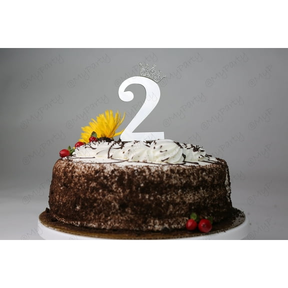 One First 1st Two Second 2nd Cake Topper Acrylic Birthday CakeTopper Smash Topper any number 1 2 11 12 age Party 3 4 5 6 7 8 9 10 years