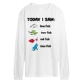 thumbnail image 1 of One Fish Two Fish - Today Saw One Fish - Men's Long Sleeve Graphic T-Shirt, 1 of 4