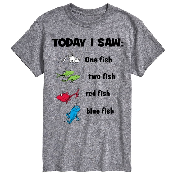One Fish Two Fish - Today Saw One Fish - Men's Short Sleeve Graphic T-Shirt