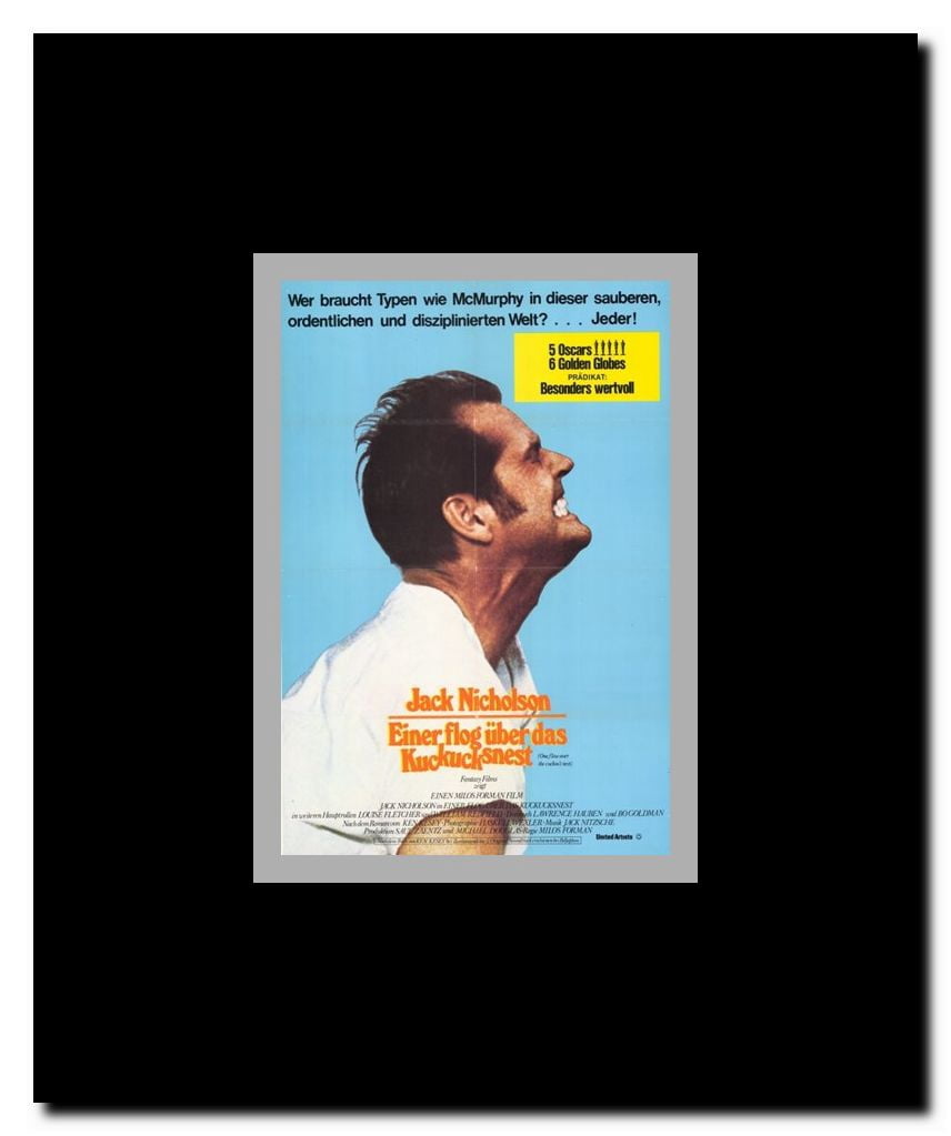 One Flew Over The Cuckoo's Nest Framed Movie Poster