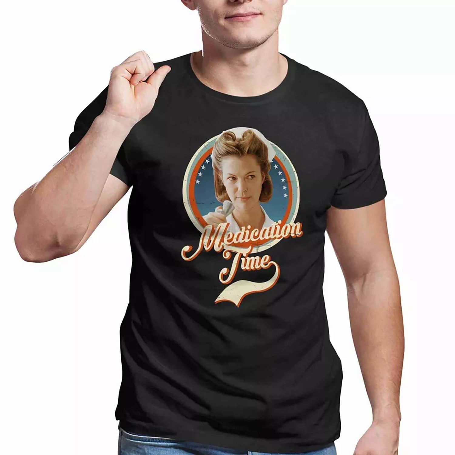 One Flew Over The Cuckoo's Nest Ratched Medication Time Ribon TShirt