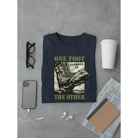 One Foot In Front Of The Other T-shirt Men's -SmartPrintsInk Designs