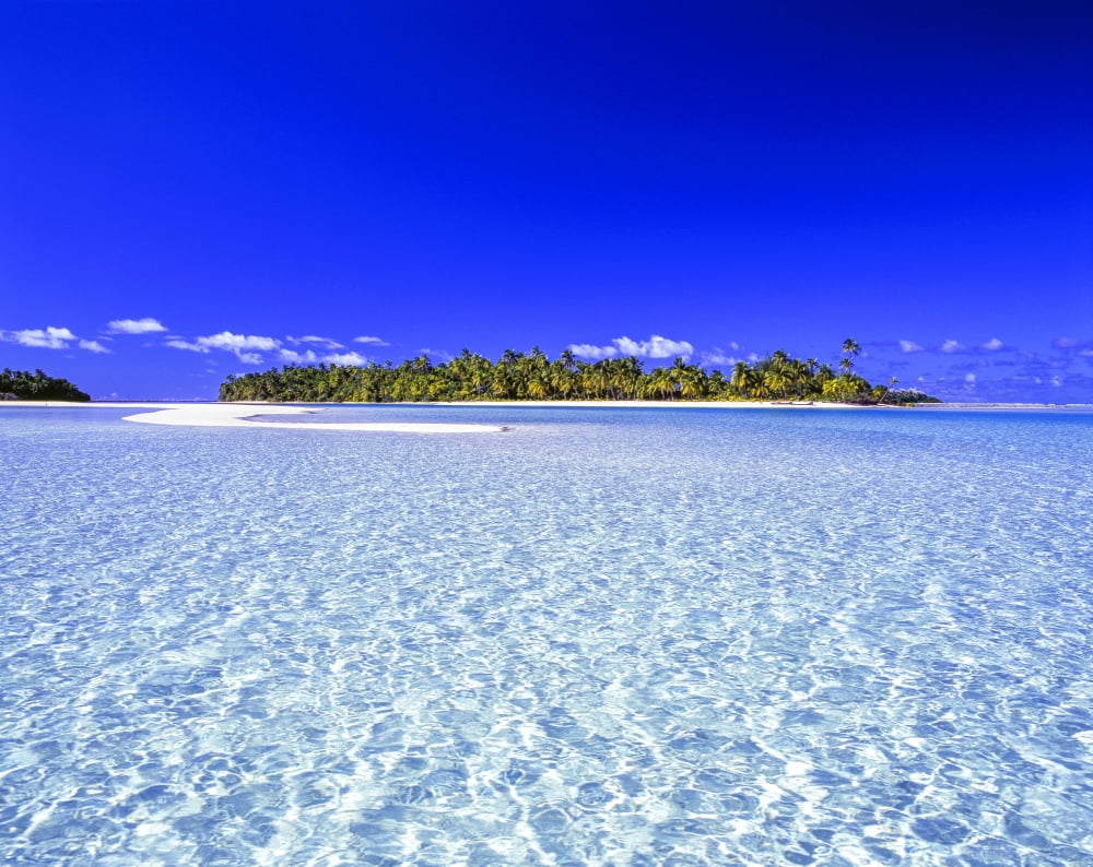 One Foot Island Aitutaki Aitutaki Cook Islands Canvas Art - David Kirkland Design Pics (17 x 13)