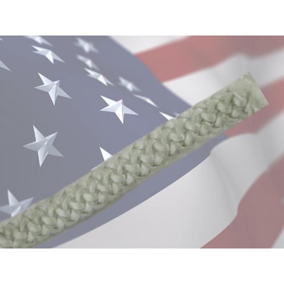 One Foot Of 5/8" High Temperature Braided Round Fiberglass Rope Seal High Density