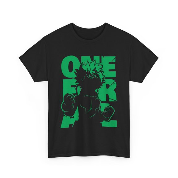 One For All-My Hero Academia Unisex Heavy Cotton Tee, Anime Shirt,Gift for Fans
