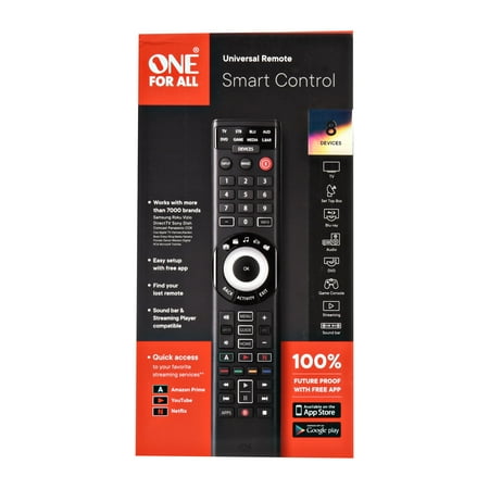 One for All - 8 Device Universal Smart 8 TV Remote
