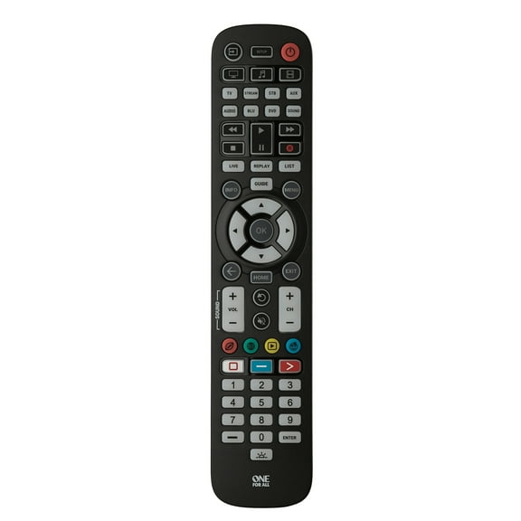 One For All URC3680 Essential 8-Device Antimicrobial Backlit Universal Remote