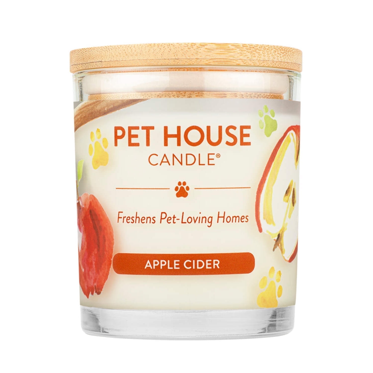 Apple Cider Soy Wax Pet Odor Eliminating Candle