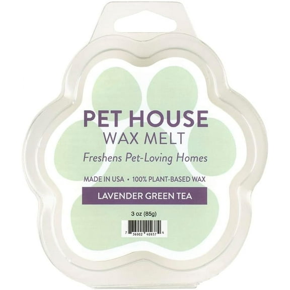 One Fur All Pet House Wax Melts, Lavender Green Tea, 2 Count, 2 Pack