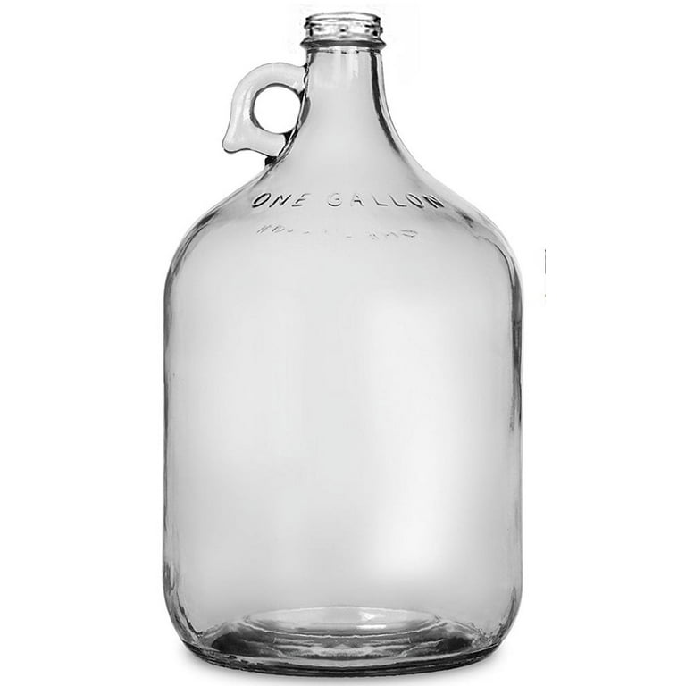 One Gallon Clear Glass Jug with Handle