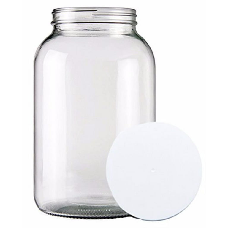 One Gallon Wide Mouth Glass Jar With Lid