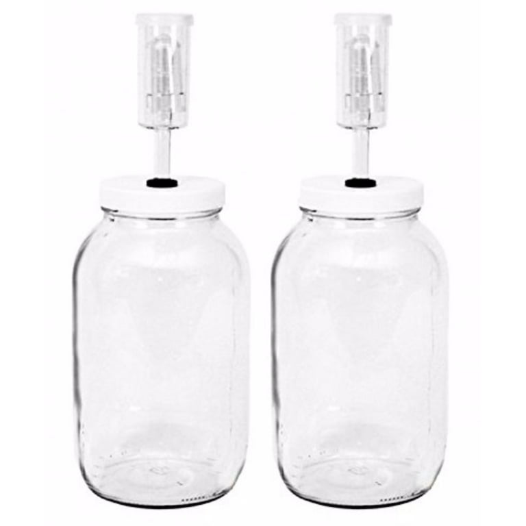 One Gallon Wide Mouth Jar with Lid and Econolock-Set of 2