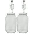 thumbnail image 1 of One Gallon Wide Mouth Jar with Lid and Twin Bubble Airlock-Set of 2, 1 of 5