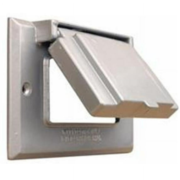 One Gang Weatherproof Covers - Horizontal GFCI - Decorator Gray