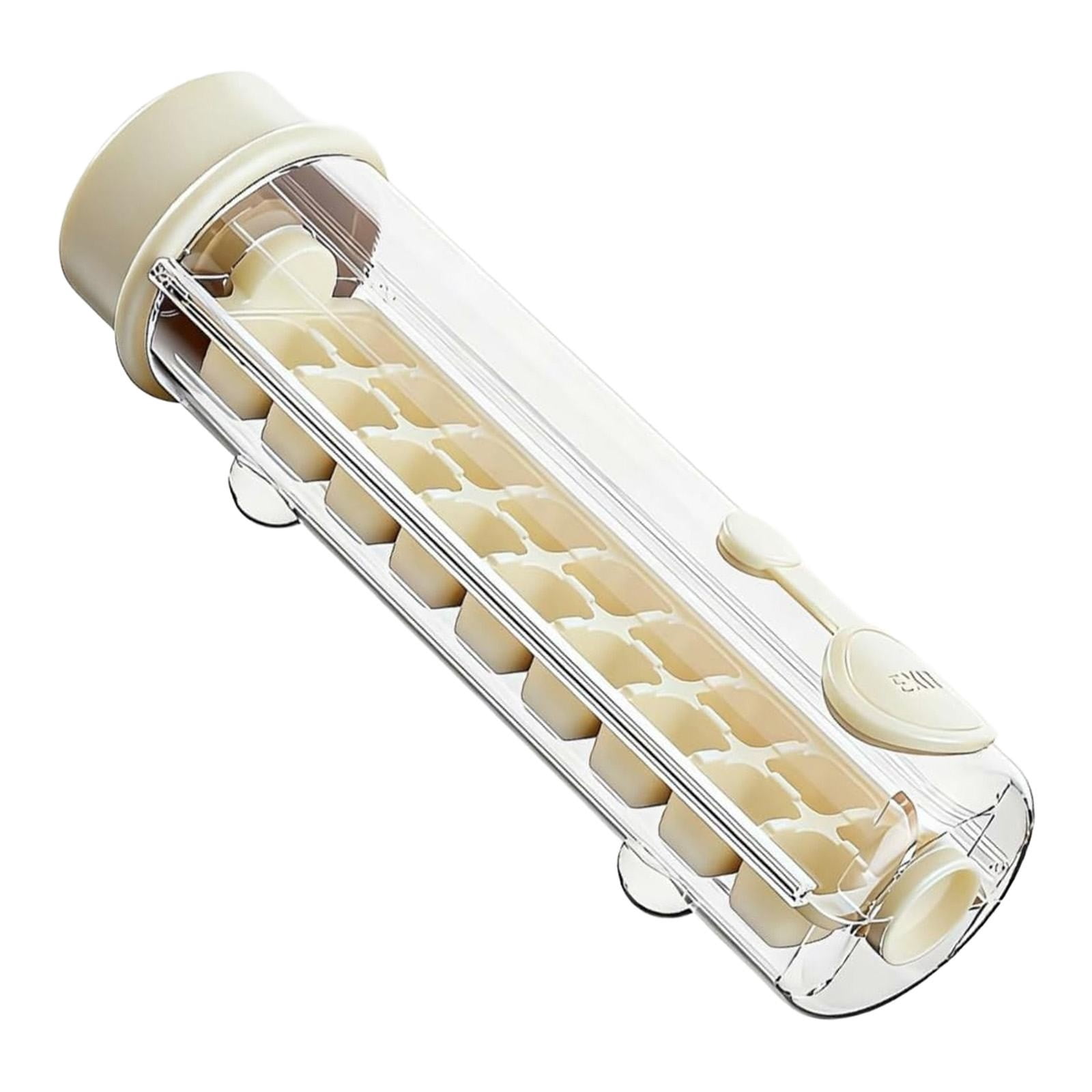 One Glass Ice Maker, One Hand Press Ice Cube Tray, Portable Glass Ice Maker with Storage Container,Press Ice Tray Mold, Square Ices Tray Cup for Whiskey, Cocktails, Coffee, Home Crafts