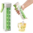 thumbnail image 1 of One Glass Ice Maker, Press Ice Tray Mold, One Hand Press Ice-Tray Mould with Handle, Producing 8 Square Ice Cubes Per Tray, Ice Cube Tray Cup for Maker Ice Drink, Ice Refrigerator Accessories,B, 1 of 6