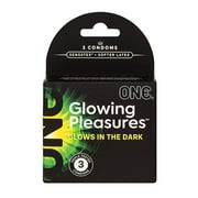 One Glowing Pleasures Condoms - Box of 3