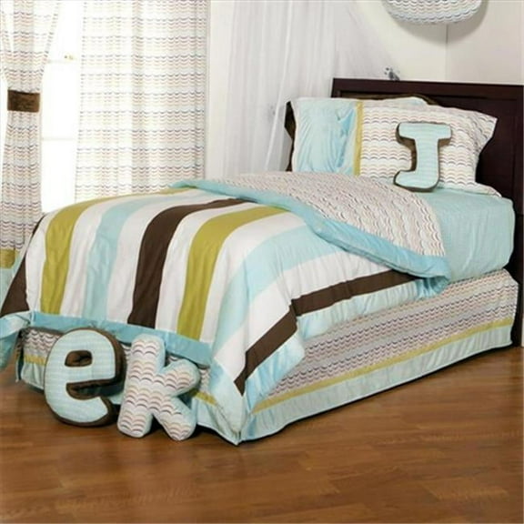 One Grace Place Puppy Pal Boy Twin Sheet Set