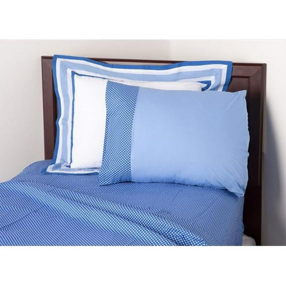 One Grace Place 10-18b019 Simplicity Blue Full Sheet Set