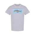 thumbnail image 1 of One Gray Shark T-Shirt Men -Image by Shutterstock, Male Large, 1 of 2