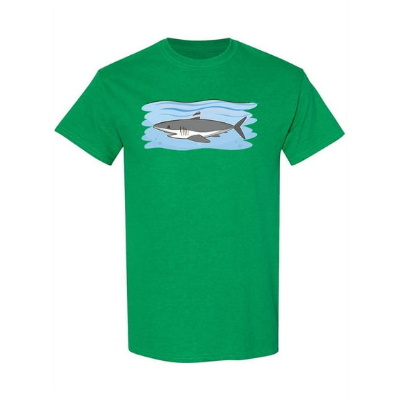 One Gray Shark T-Shirt Men -Image by Shutterstock, Male Medium