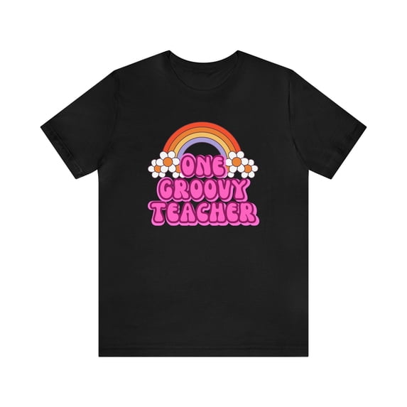 One Groovy Teacher Retro T-Shirt