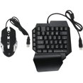 One Handed Gaming Keyboard Mouse Combo, Rgb Gaming Keyboard Kit With
