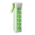 thumbnail image 1 of One-Handed Ice Cube Tray 6-Cell with Leakproof Lid - BPA-Free Food-Grade Plastic, Quick-Press Design for Cocktails, RV & Dorm Freezers, Space-Saving Party Essentials (8.26" Compact)​​ White, 1 of 1
