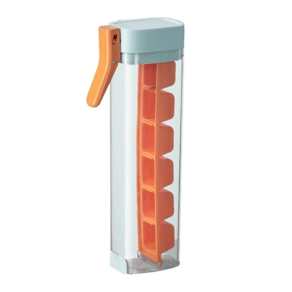 One Handed Ice Mold, 6-Cell Ice Lattice, Easy Release Ice Cube Maker, Food Grade Plastic, Convenient and Environmentally Friendly Ice Tray