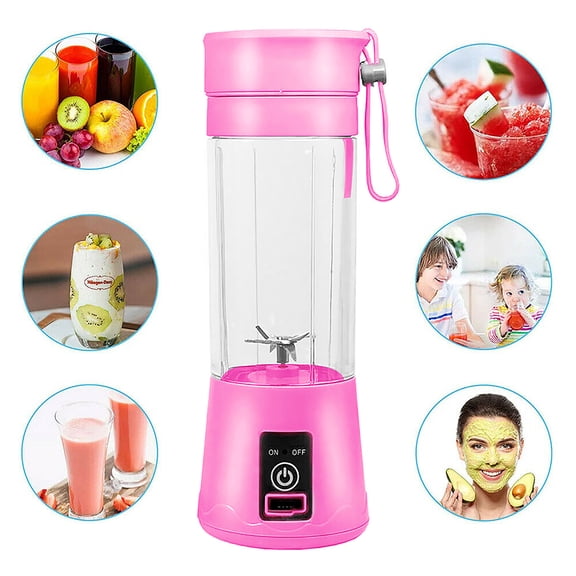 One-Handed Portable Blender, Mini Blender USB Rechargeable Juicer for Kids Food, Gym, Travel