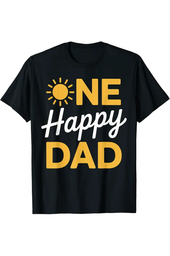 One Happy Dad of The Birthday First Trip Around the Sun Vintage Gifts T-shirt