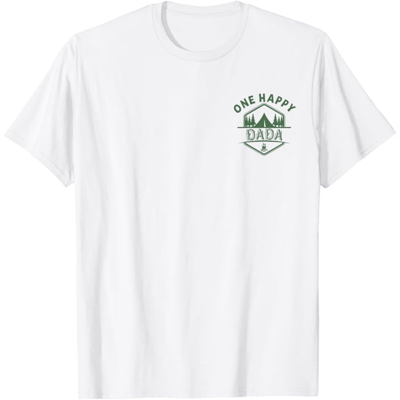 One Happy Dada First Birthday Camping Family Party T Shirt
