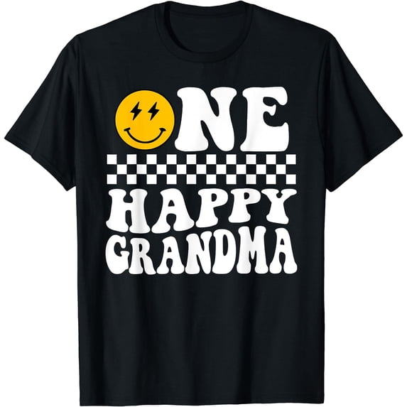 One Happy Dude 1st Birthday One Cool Grandma Family Matching T-Shirt