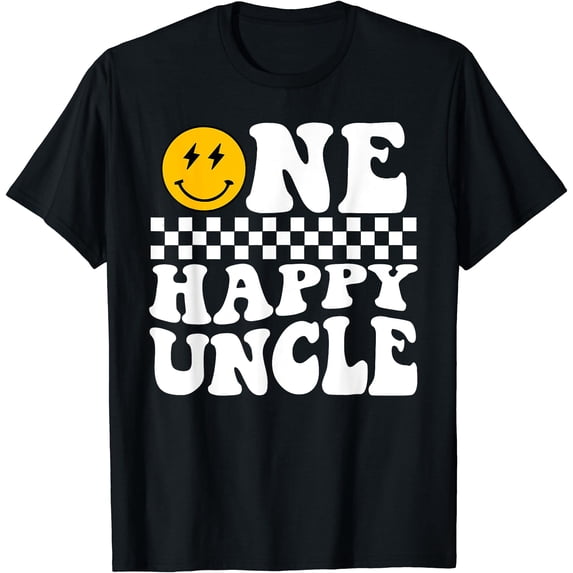 One Happy Dude 1st One Cool Uncle Family Classic Theme Everyday Message ...