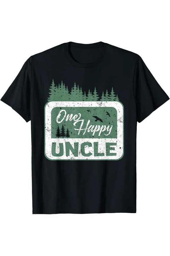 One Happy Uncle Camper 1St Birthday Camping Bear T-Shirt
