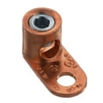 OneHole, Copper, Single Barrel Post Lug, Straight Tongue, TinPlated