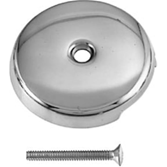 One-Hole Faceplate with Screw - Powder Coat White