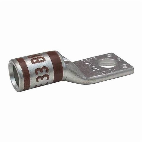 Manufacturer Varies One Hole Lug Compression Connector,2 AWG 24C368
