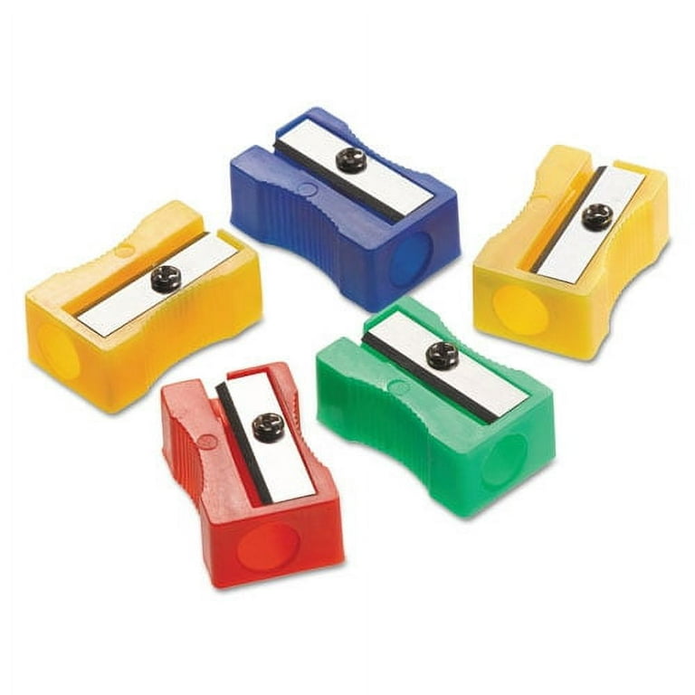 One-Hole Manual Pencil Sharpeners, 4 x 2 x 1, Assorted Colors, 24/Pack One-Hole Manual Pencil Sharpeners, 4 x 2 x 1, Assorted Colors, 24/Pack