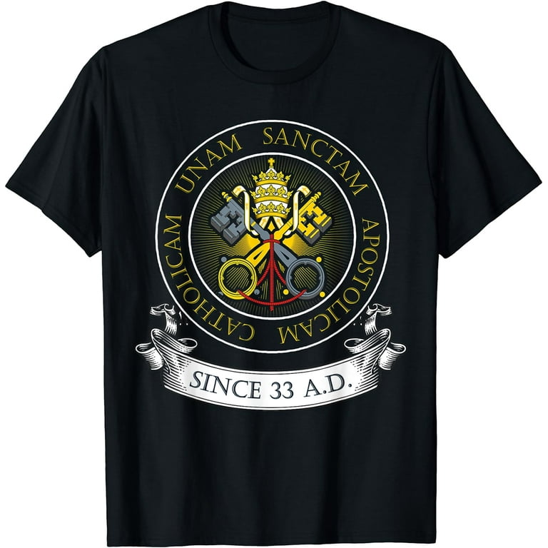 One Holy Catholic & Apostolic Church Catholic Latin T Shirt One Holy Catholic & Apostolic Church Catholic Latin T Shirt