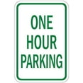 thumbnail image 1 of Warning Sign One Hour Parking Sign Business Sign 12X8 Inches Aluminum Metal Tin Sign, 1 of 4