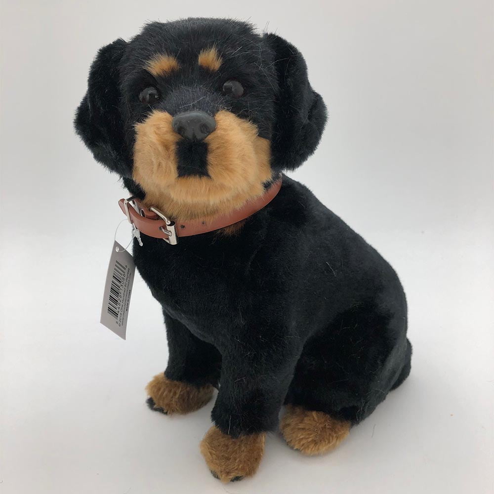 One Hundred 80 Degrees 10 Inch Furry Dog Figure - Rottweiler - Walmart.com