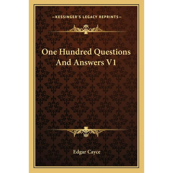 One Hundred Questions And Answers V1, (Paperback)