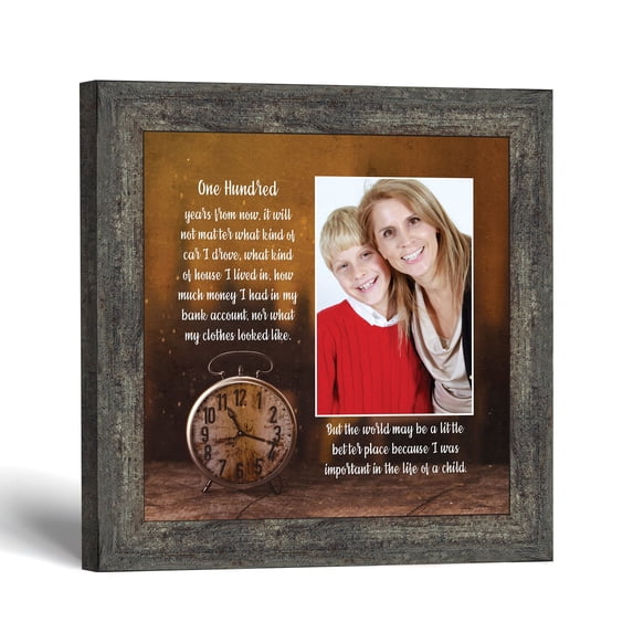 100 Years From Now Poem, Teacher Appreciation Photo Frame