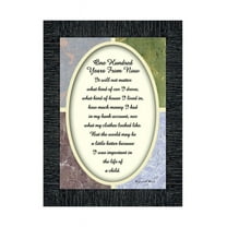 One Hundred Years From Now, Teacher Gifts, Parents Gifts, 7x9 77929